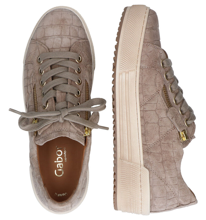 Gabor OptiFit Chaussures à lacets en Gris en daim (297405)