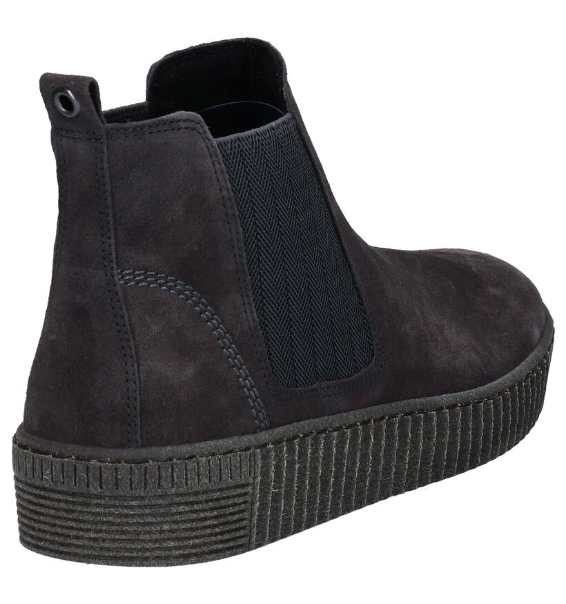 Gabor Best Fitting Bottines en Gris en nubuck (282409)