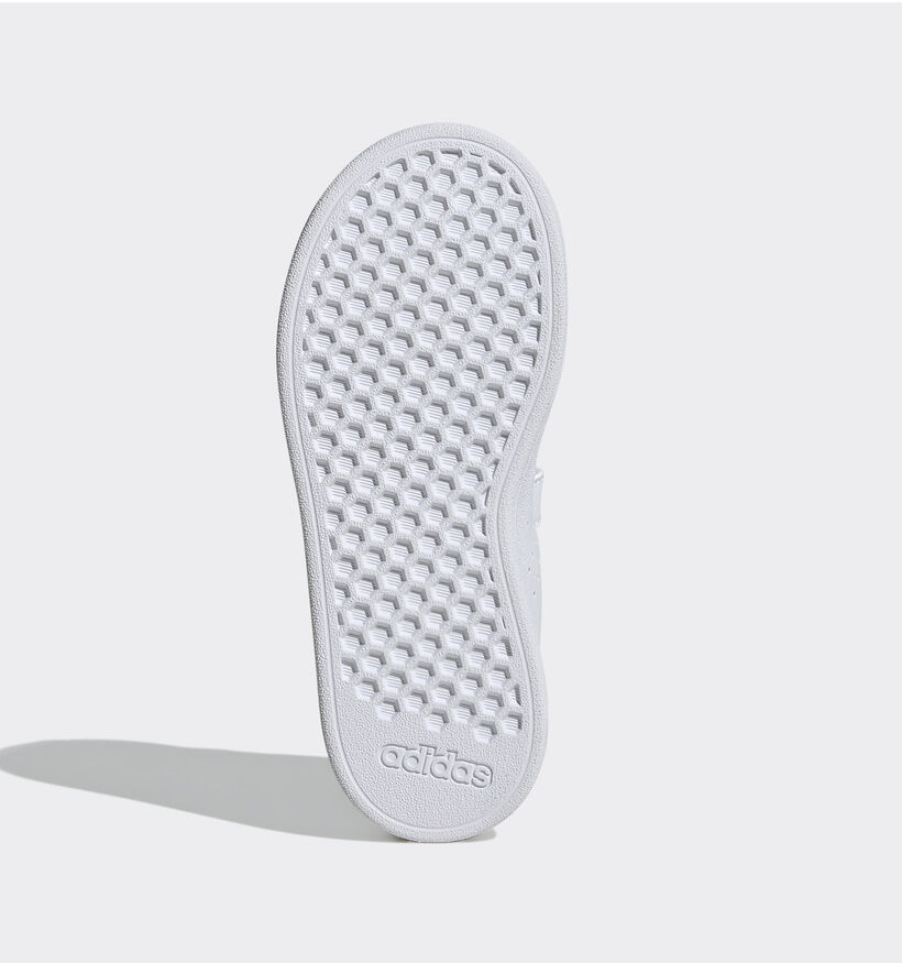 adidas Advantage Base 2.0 Witte Sneakers voor jongens, meisjes (350106)