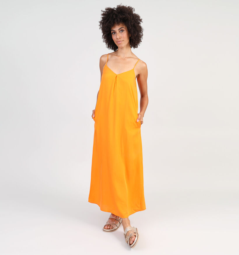 Vila Misti Oranje Maxi jurk voor dames (342088)
