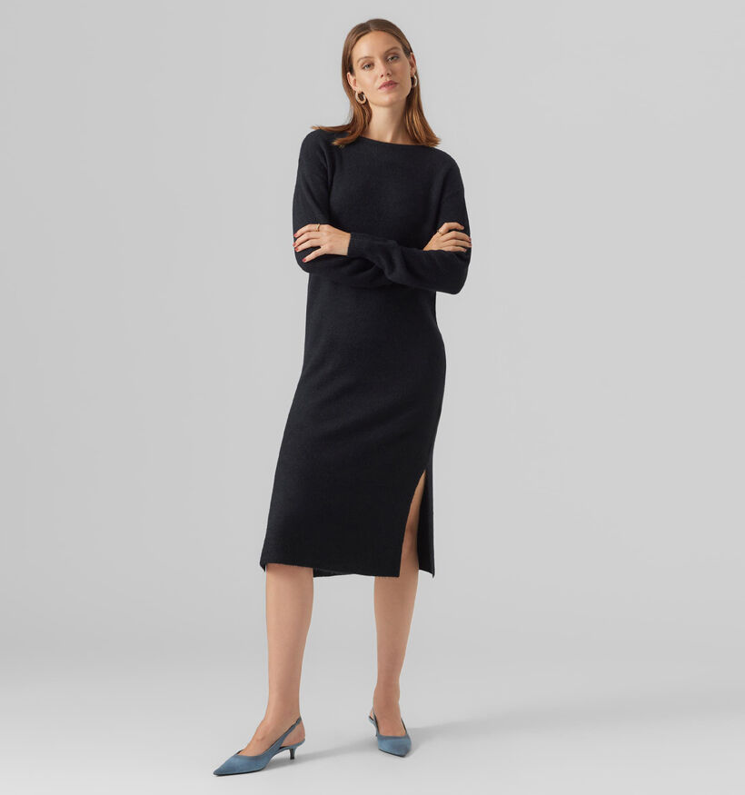 Vero Moda Efile Zwarte Midi jurk voor dames (338149)