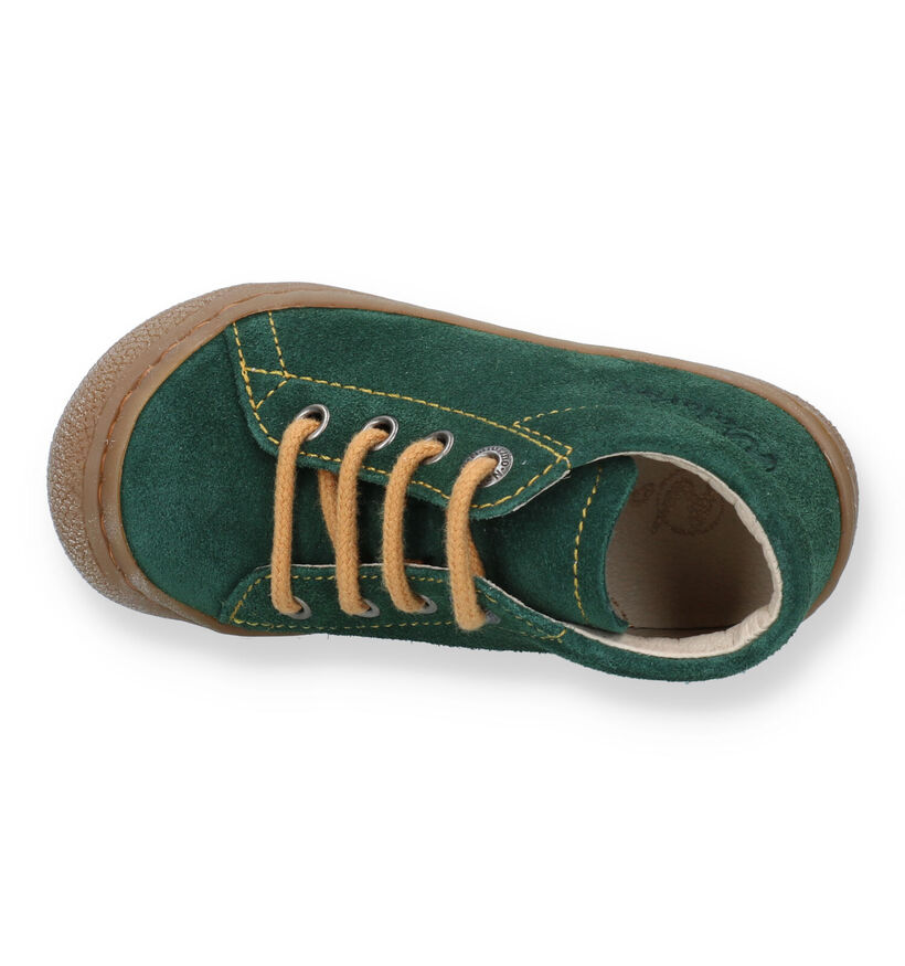 Naturino Cocoon Suede Chaussures pour bébé en Vert pour filles, garçons (331504) - pour semelles orthopédiques