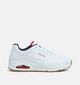 Skechers Uno Stand On Air Baskets basses en Blanc pour hommes (362192) - pour semelles orthop&eacute;diques