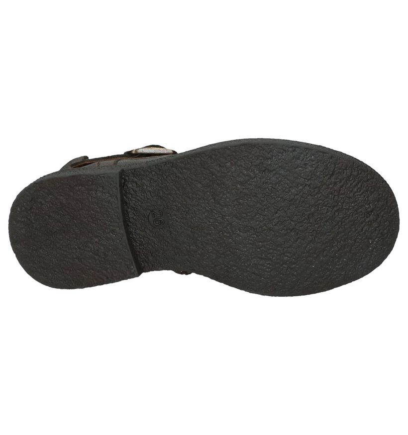 Milo & Mila Bottes basses en Bronze en cuir (200461)