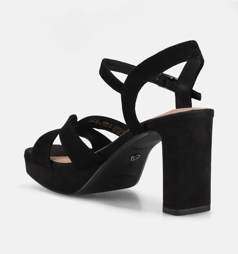 Tamaris Sandales &agrave; talons en Noir pour femmes (371686)
