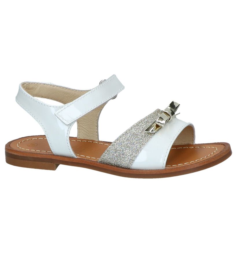 Beberlis Sandales en Blanc en cuir verni (245737)