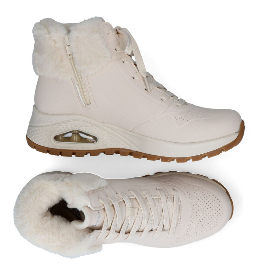 Skechers Uno Rugged Fall Air Baskets en Écru pour femmes (345125)