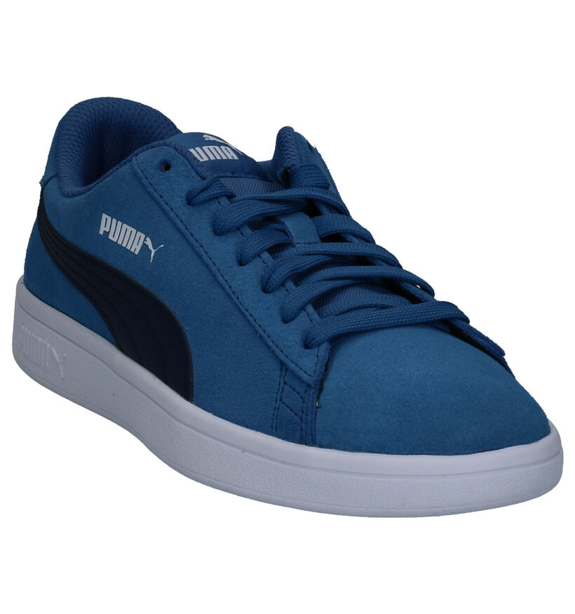 Puma Smash Baskets en Bleu en daim (293447)