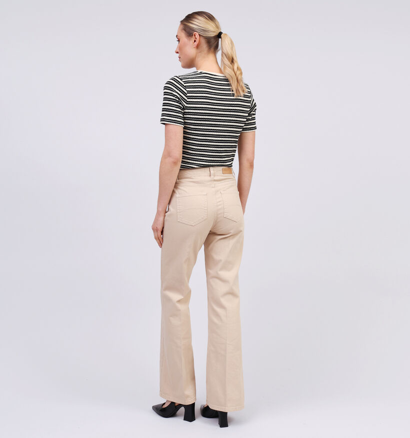 Expresso Beige Wijde broek voor dames (356878)