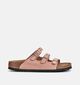 Birkenstock Florida Fresh Nubuk Roze Slippers voor dames (368216)