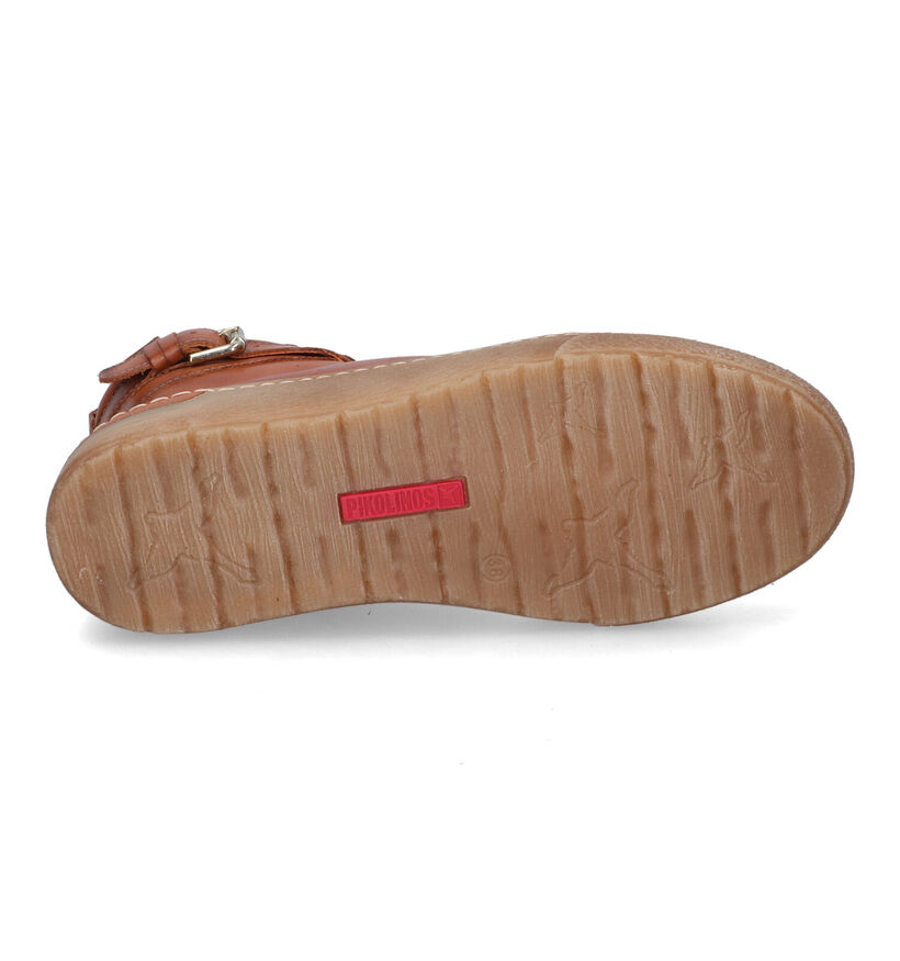 Pikolinos Vitoria Cognac Hoge Sneakers in leer (315922)