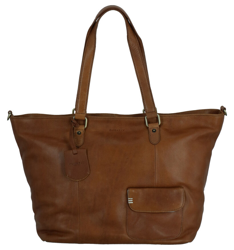 Burkely Craft Caily Laptoptas Cognac in leer (260954)