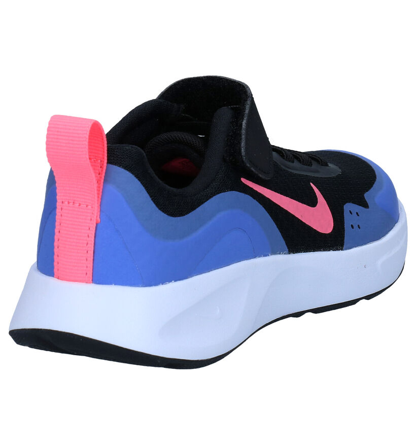 Nike Wear Allday PS Zwarte Sneakers in stof (284457)