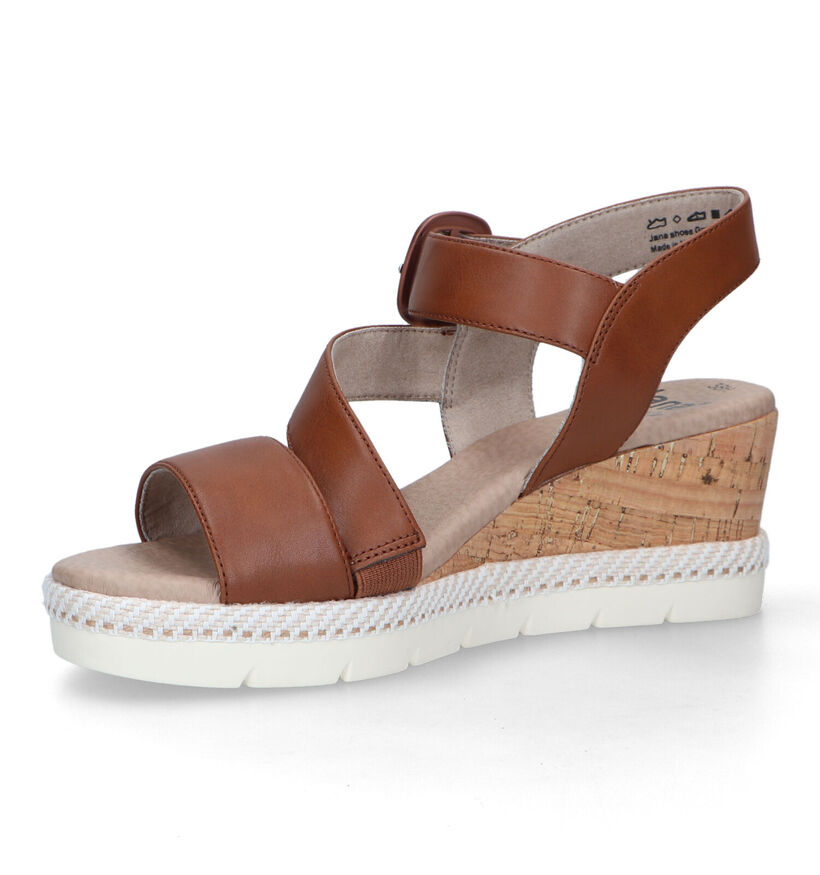 Jana Cognac Sandalen voor dames (323024)