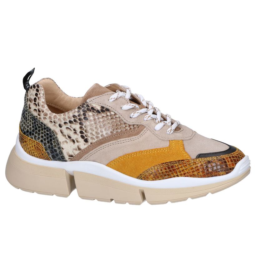 Deabused Baskets casual en Beige en daim (263732)
