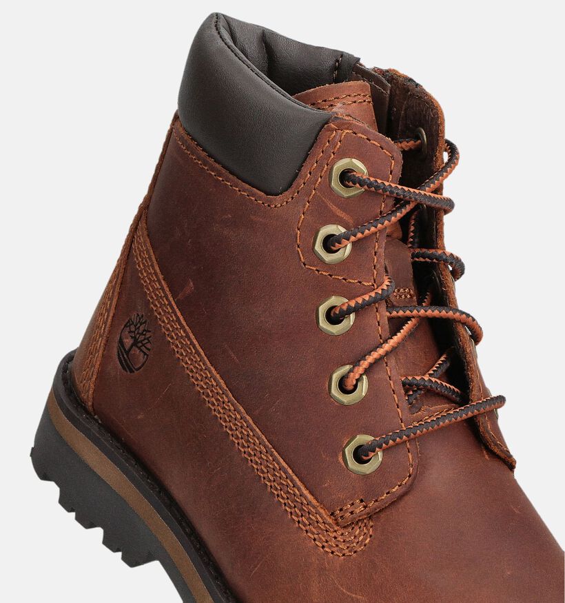 Timberland Courma Kid 6 Inch Boots &agrave; lacets en Brun pour gar&ccedil;ons, filles (377423) - pour semelles orthop&eacute;diques