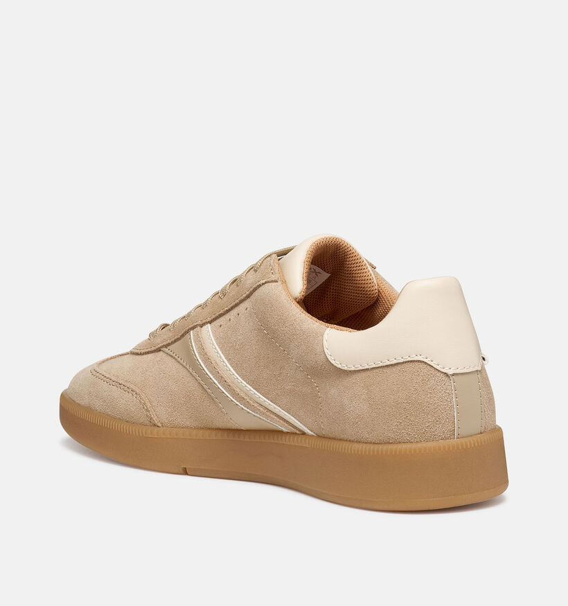 Geox Baskets casual en Beige pour femmes (368187) - pour semelles orthop&eacute;diques