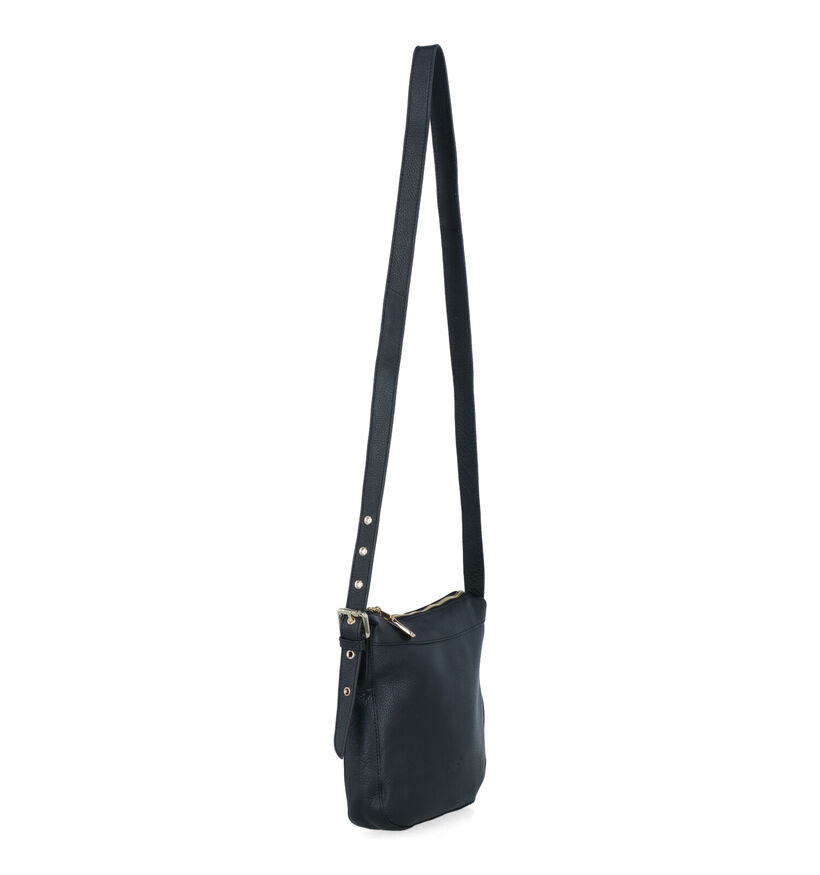 Crinkles Zwarte Crossbody Tas voor dames (324988)