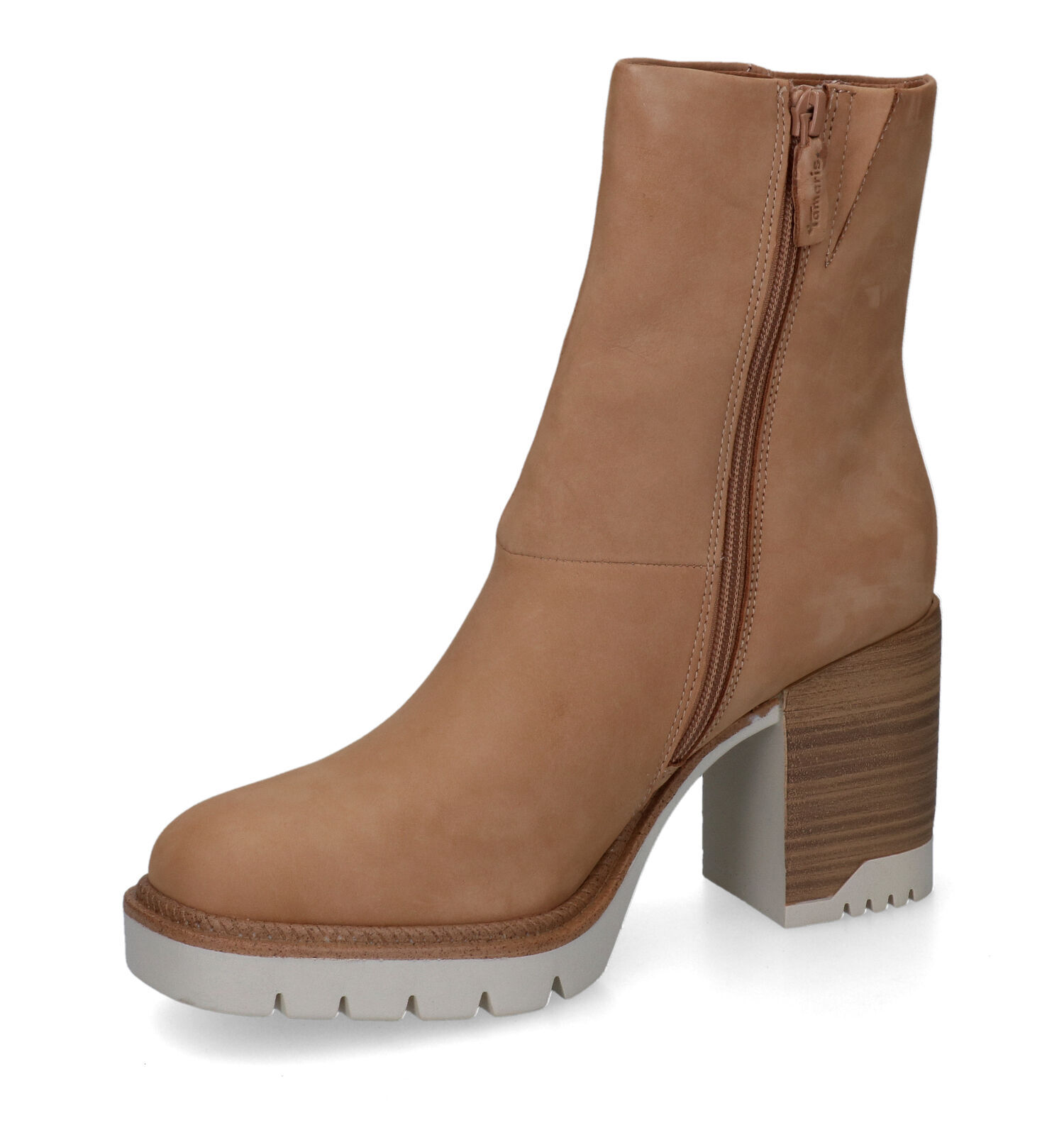 Bruine best sale enkellaarsjes tamaris