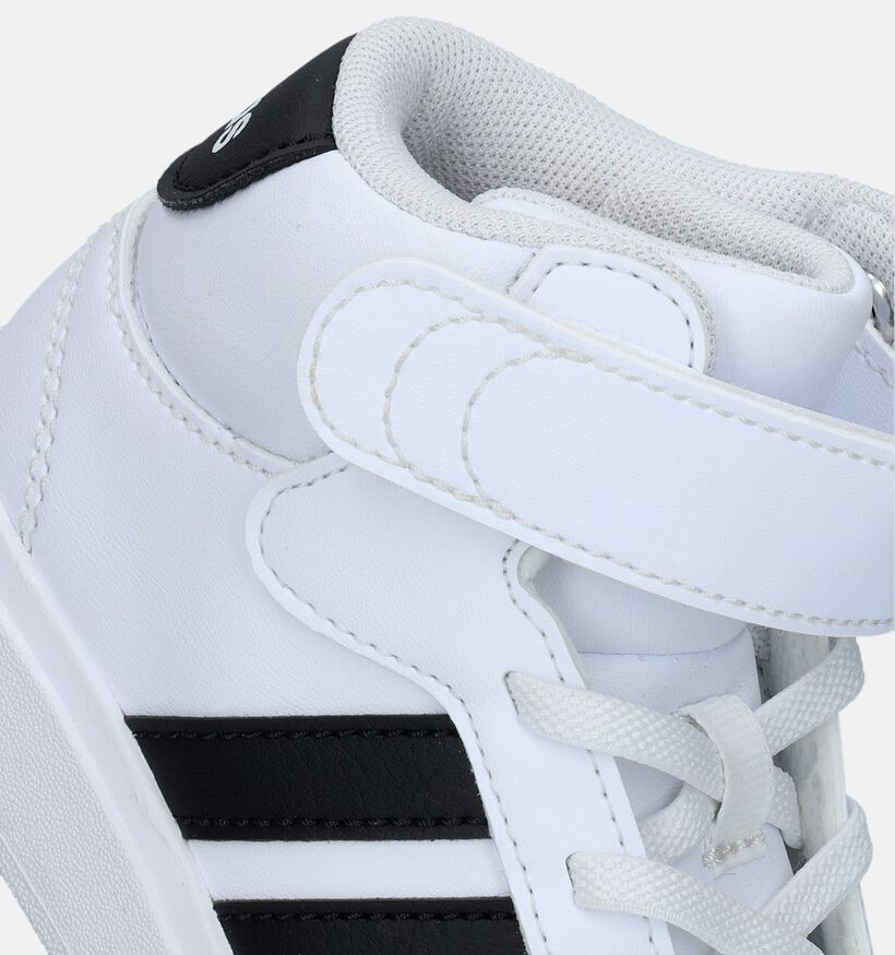 adidas Grand Court Mid K Witte Sneakers voor jongens, meisjes (343189)