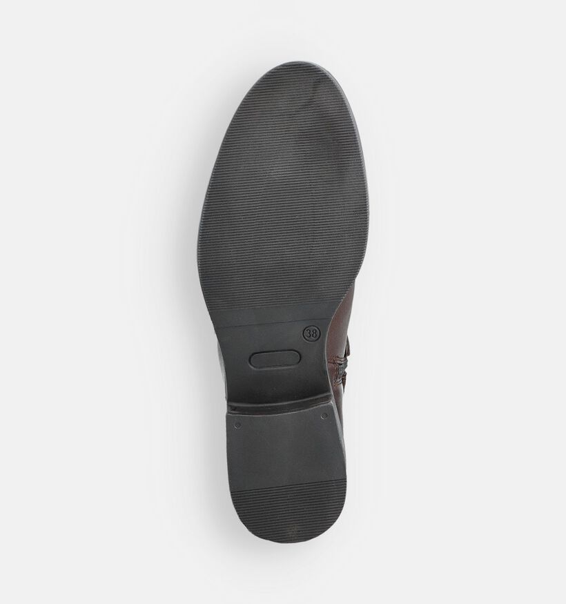 Laurent David Bottes hautes en Brun foncé pour femmes (362498)