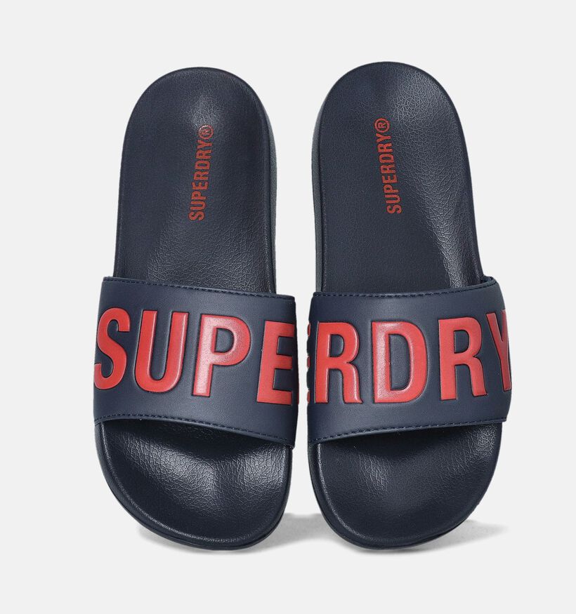 Superdry Core Pool Slide Badslippers Blauw voor heren (353666)