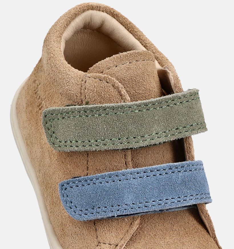 Naturino Corkel Suede VL Bruine Babyschoenen voor meisjes, jongens (371629) - geschikt voor steunzolen