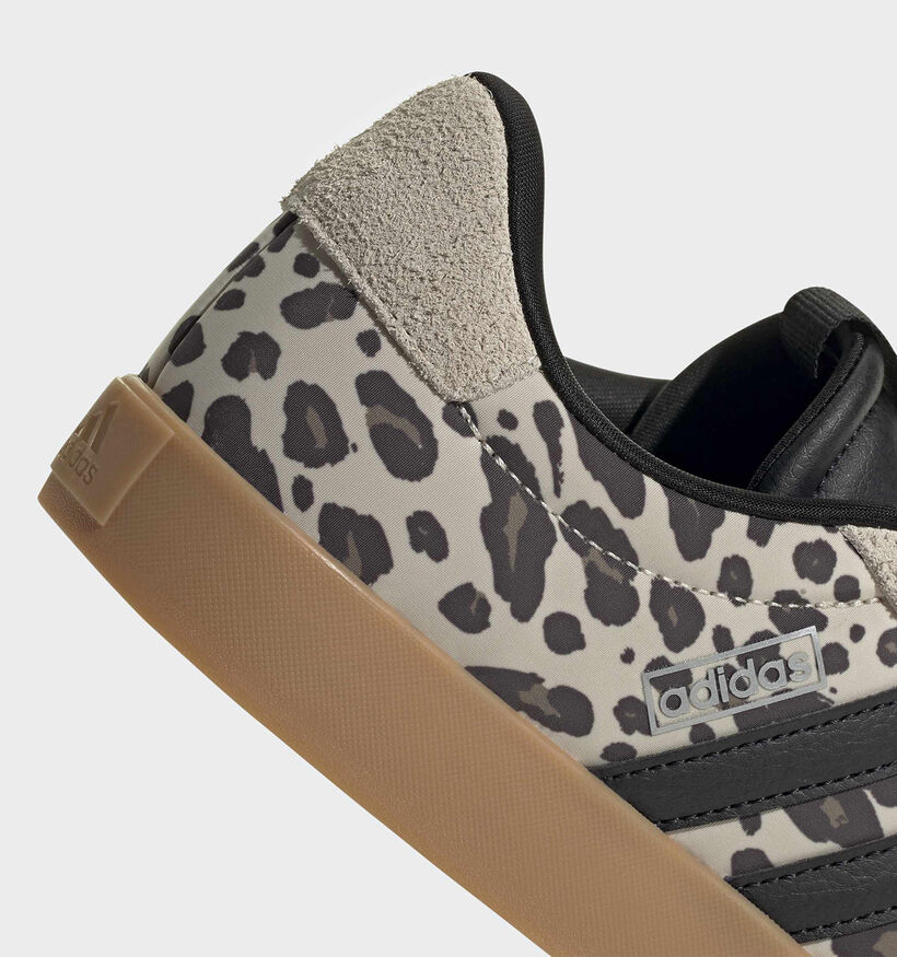adidas VL Court 3.0 Beige/Zwarte Sneakers voor dames (380336)
