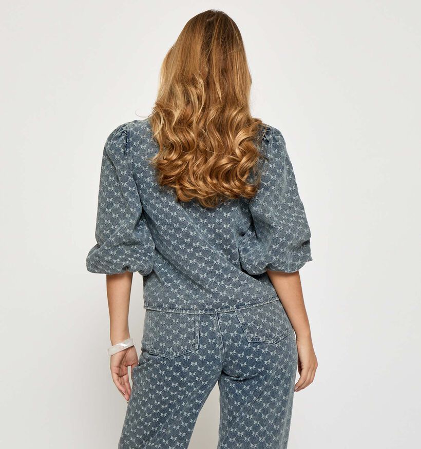Minus Sienne Bows Blauwe Blouse Jeans voor dames (366699)