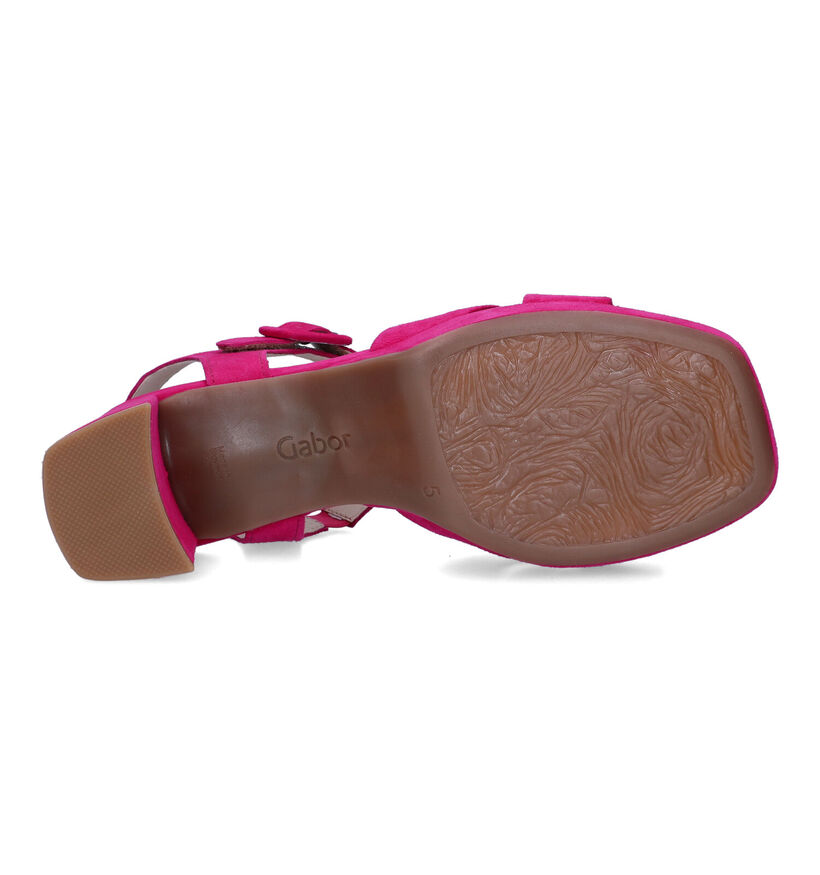 Gabor Comfort Sandales en Fuchsia pour femmes (323274)