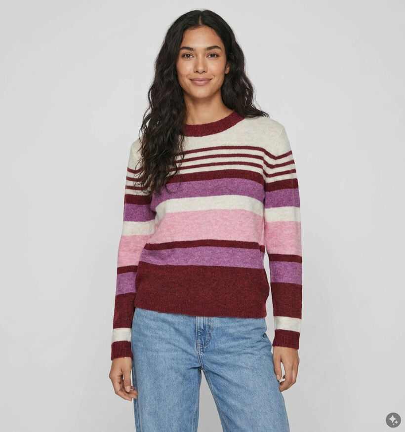 Vero Moda Plaza Rode/Multi Trui voor dames (377630)