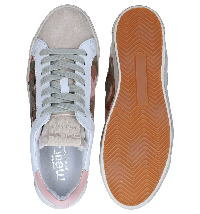 Méliné Baskets casual en Blanc pour femmes (289974) - pour semelles orthopédiques