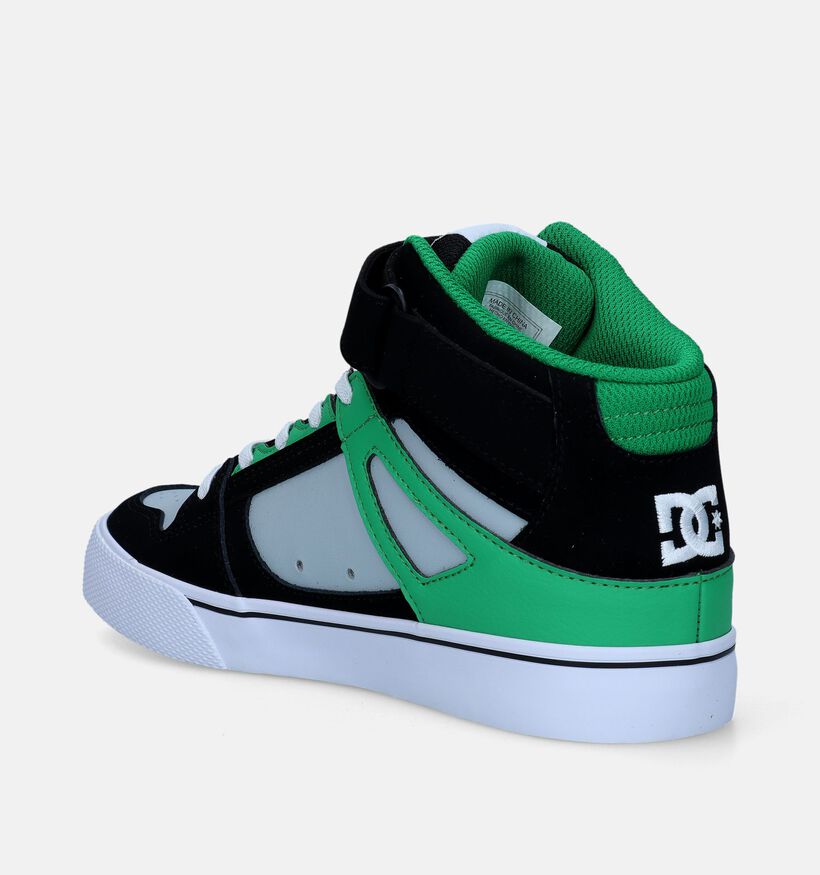 DC Shoes Pure High Top Baskets de skate en Noir pour garçons (334932)