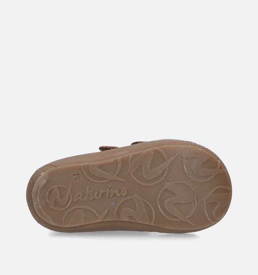 Naturino Cocoon Bruine Babyschoenen voor jongens, meisjes (347607) - geschikt voor steunzolen