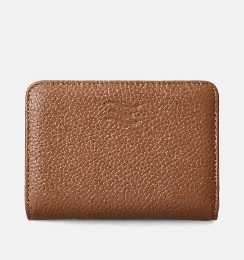 Crinkles Bruine Ritsportemonnee voor dames (358082)