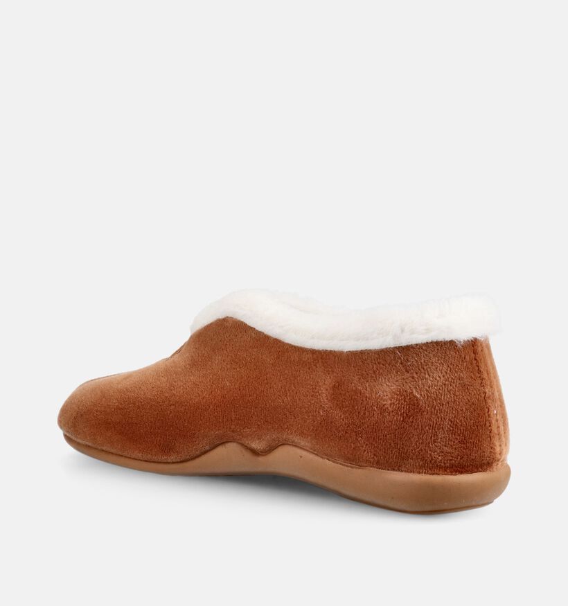 Comfort Plus Cognac Pantoffels voor dames (380871)