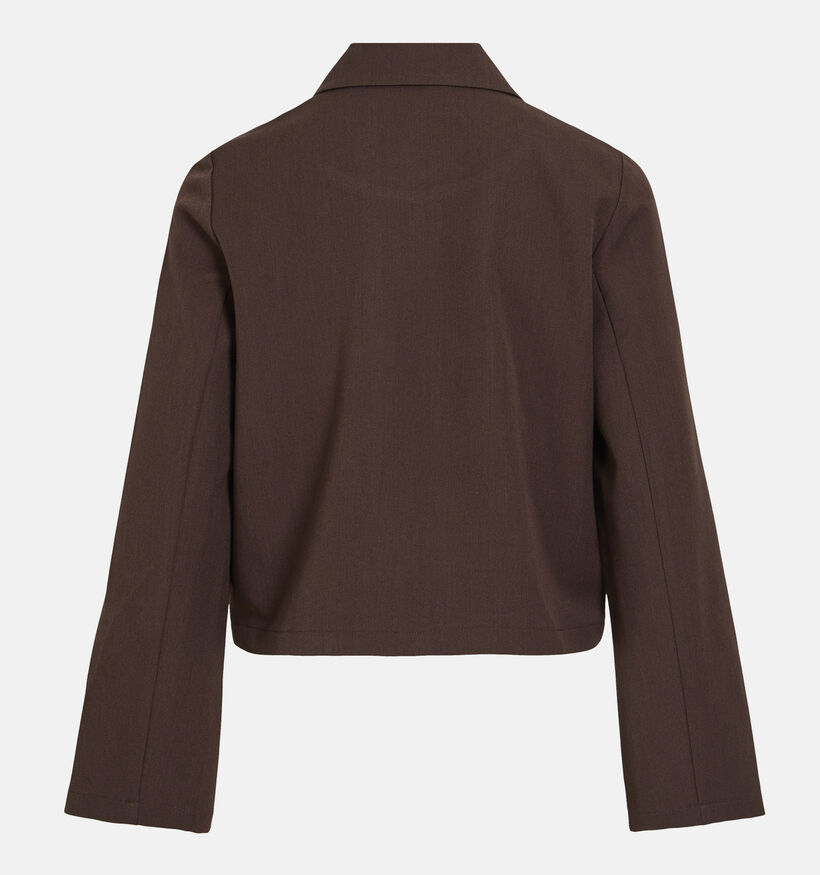 Vila Leora Veste en Marron fonc&eacute; pour femmes (379749)