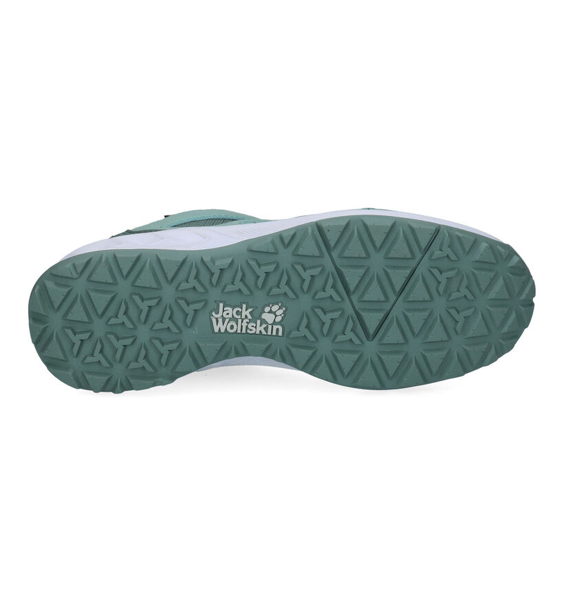 Jack Wolfskin Woodland Texapore Chaussures de randonnée en Vert pour femmes (302179) - pour semelles orthopédiques