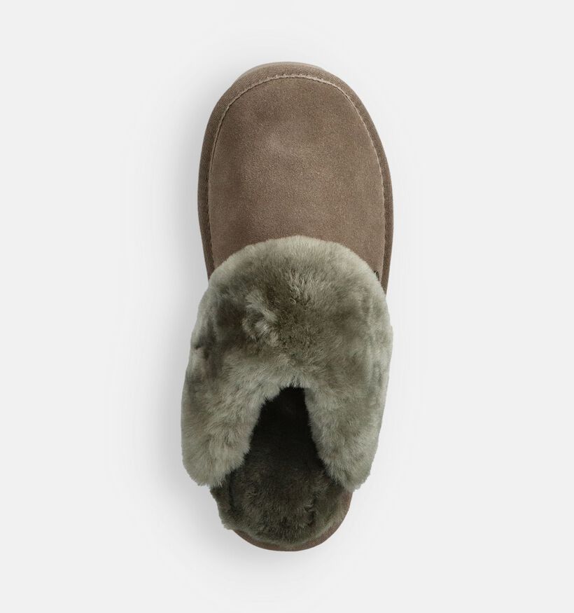 Flurry Pantoufles ouvertes en Vert kaki pour femmes (362518)