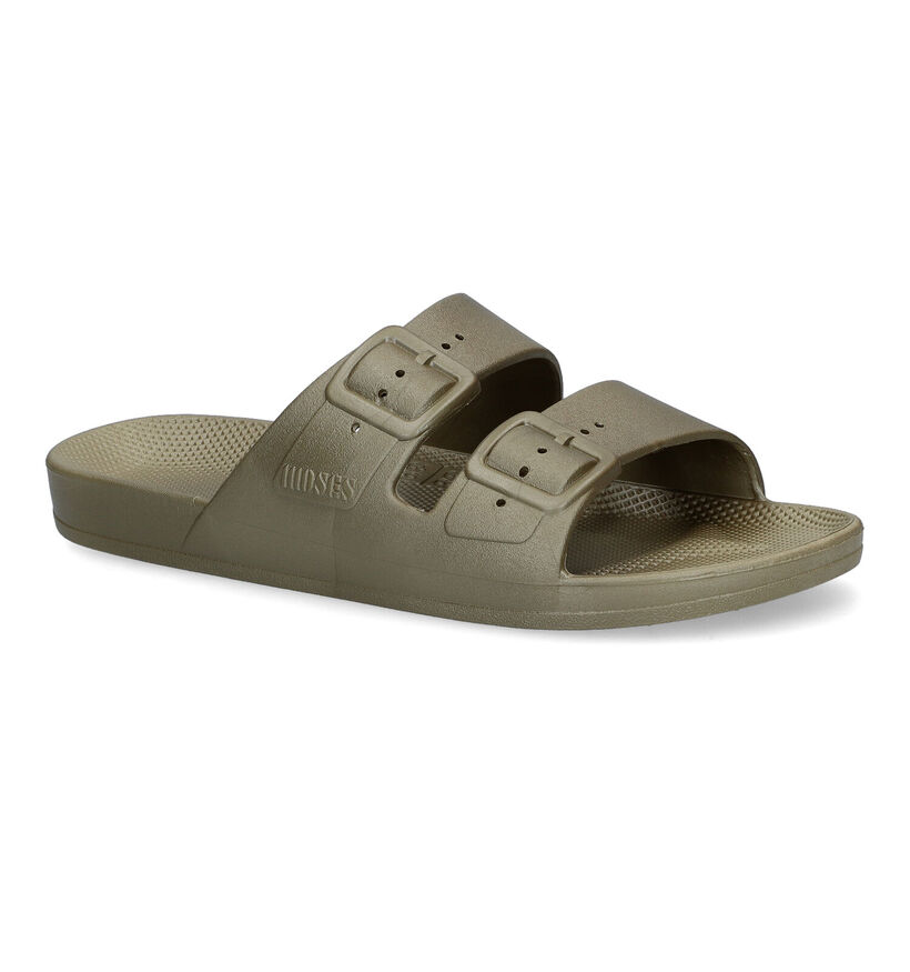 Freedom Moses Fancy Bronzen Slippers in kunststof (323018)