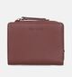 Euro-Leather Porte-monnaie zippé en Cognac pour femmes (353533)
