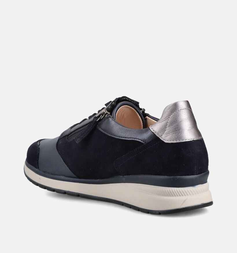 Gabor Donkerblauwe Rits-Veterschoenen voor dames (368352) - geschikt voor steunzolen