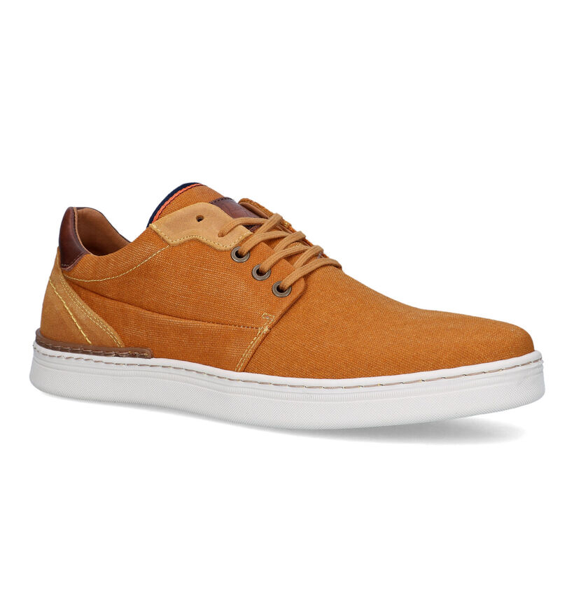 Bullboxer Chaussures à lacets en Jaune ocre pour hommes (321350) - pour semelles orthopédiques