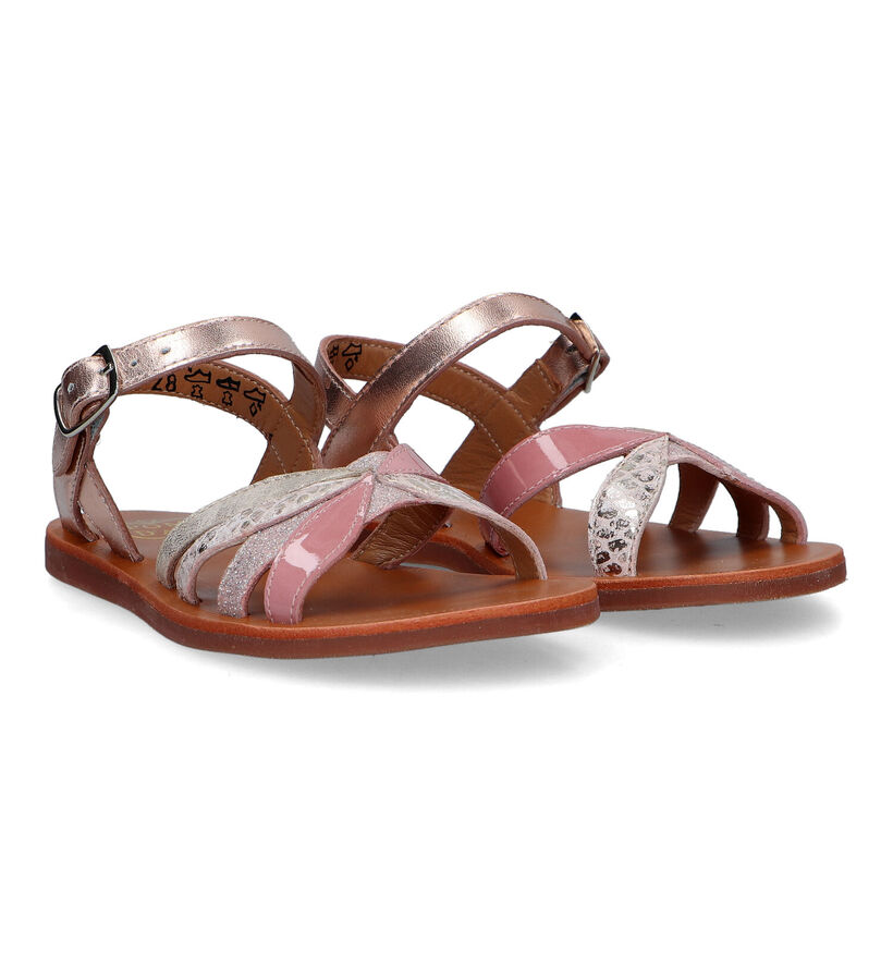 Pom d'Api Plagette Oto Sandales en Lilas pour filles (337985)