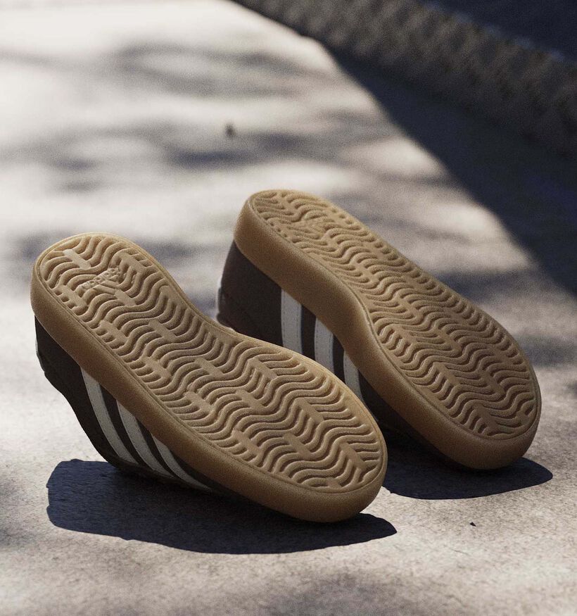 adidas VL Court 3.0 Bruine Sneakers voor jongens (372713) - geschikt voor steunzolen