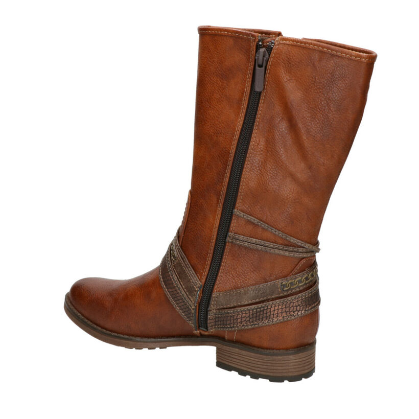 Mustang Bottes basses en Cognac en simili cuir (260336)