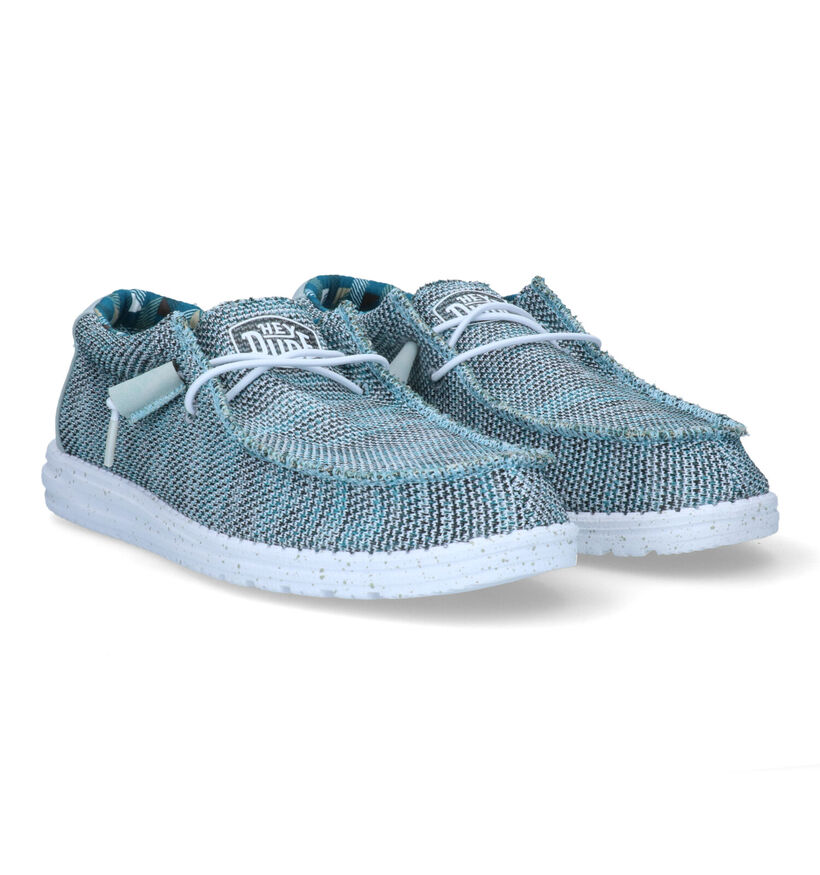 HEYDUDE Wally Sox Mocassins en Gris pour hommes (324857) - pour semelles orthopédiques