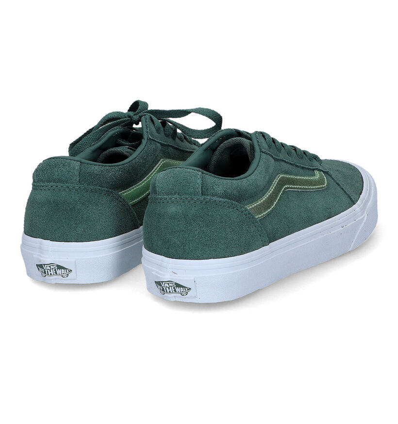 Vans Ward Metallic Groene Sneakers in daim (317795)