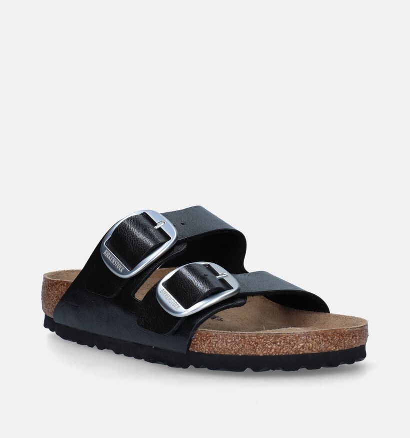 Birkenstock Arizona Big Buckle Zwarte Slippers voor dames (337973)