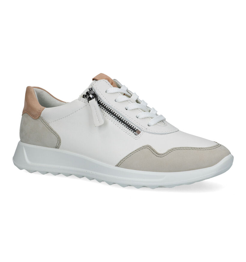 ECCO Flexure Runner Witte Sneakers voor dames (321152) - geschikt voor steunzolen